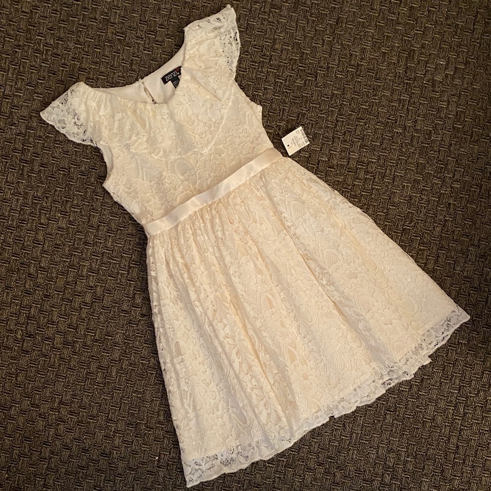 Cream Lace Dress